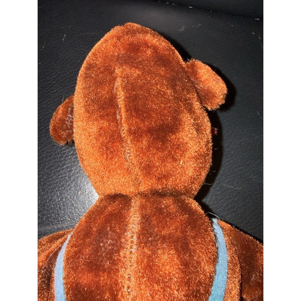 Vintage Ideal Toy Corp Monkey Plush Doll Red Shorts Green Shoes Bow Tie Retro - Picture 13 of 16